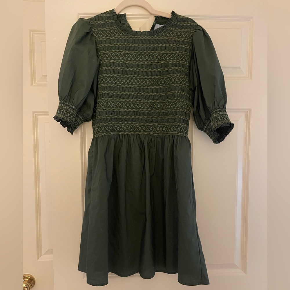 Hill House Green Mini Dress